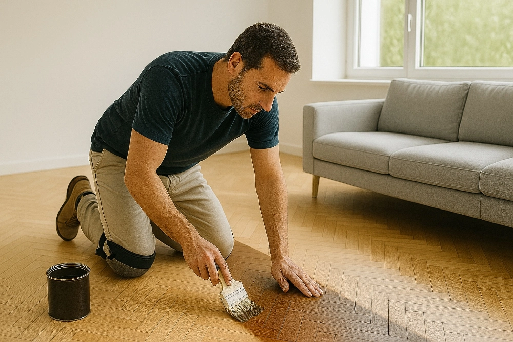 ¿Se puede cambiar el color del parquet?