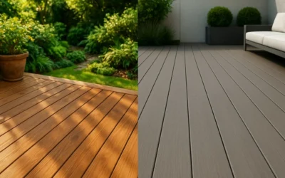 Tarima exterior sintética o natural: diferencias clave antes de elegir